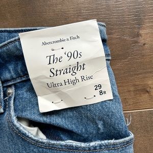 Abercrombie shorts 90s Straight ultra high-rise